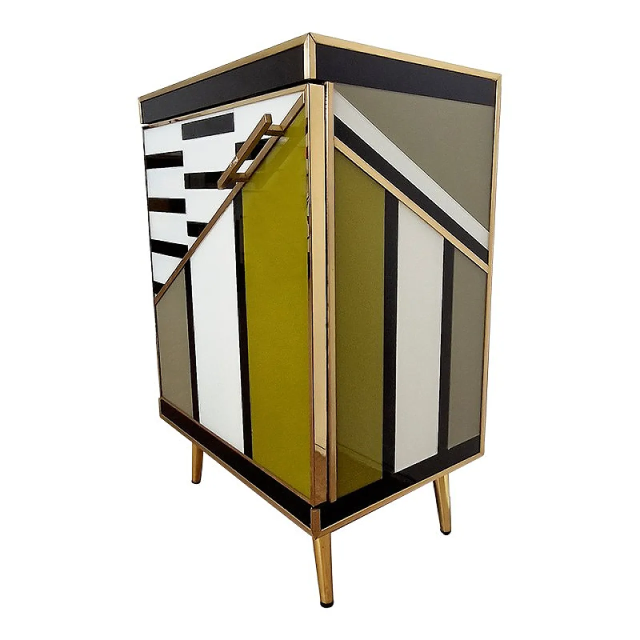 Glass bedside table, 1990s 5