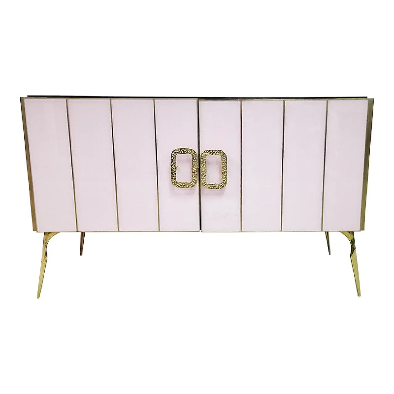 Sideboard with two glass doors, 1980s 1