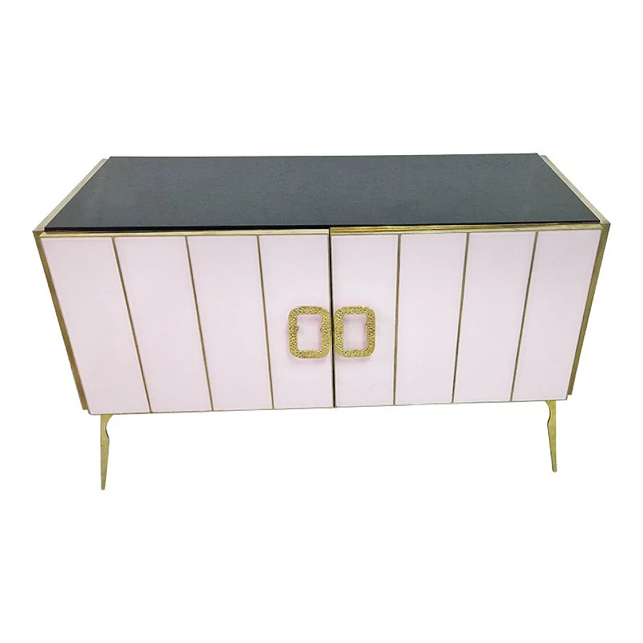 Sideboard with two glass doors, 1980s 2