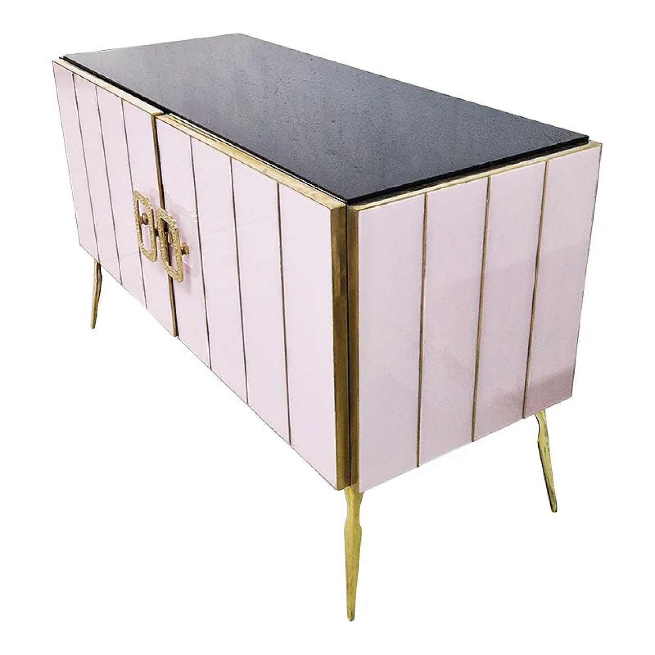 Sideboard with two glass doors, 1980s 3