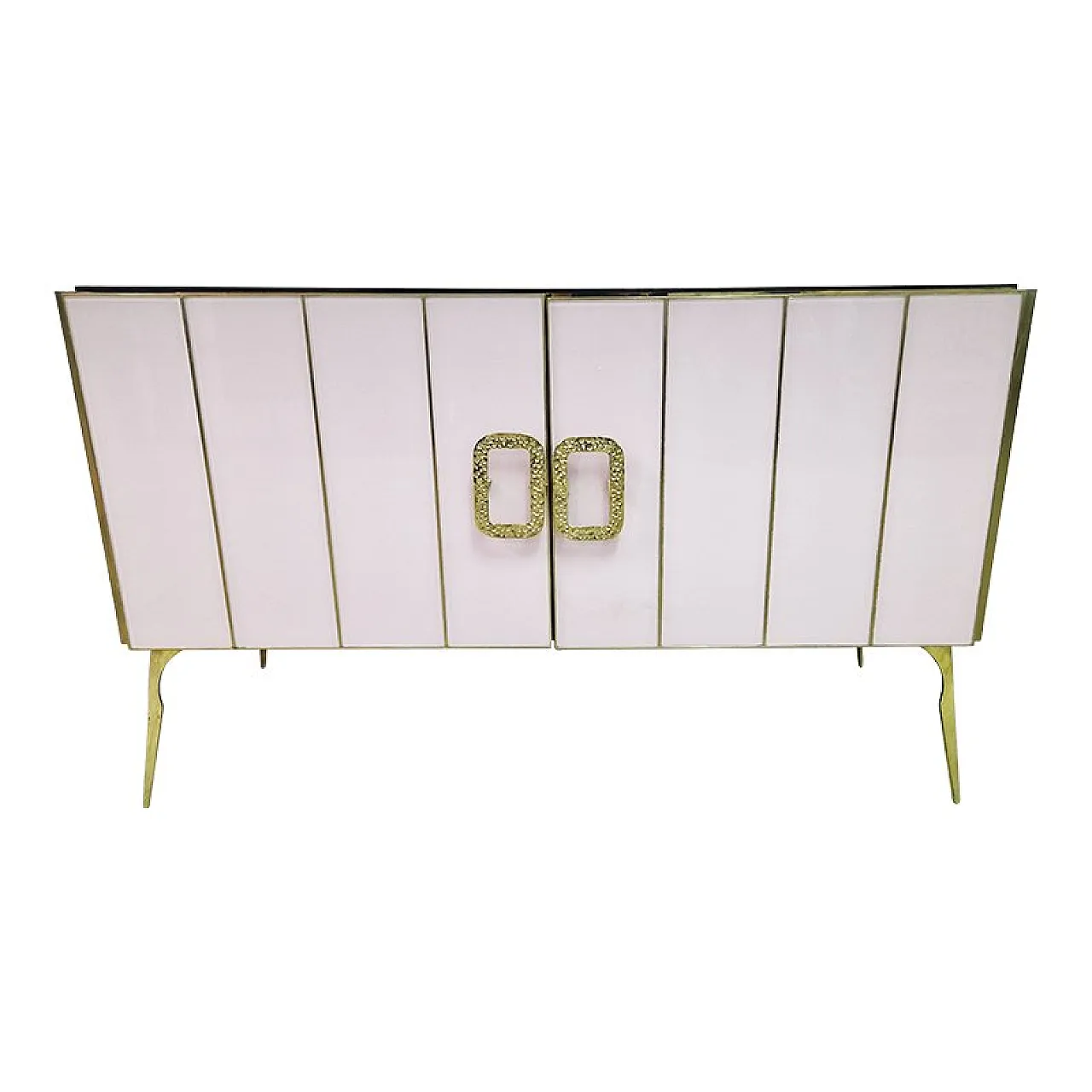 Sideboard with two glass doors, 1980s 5