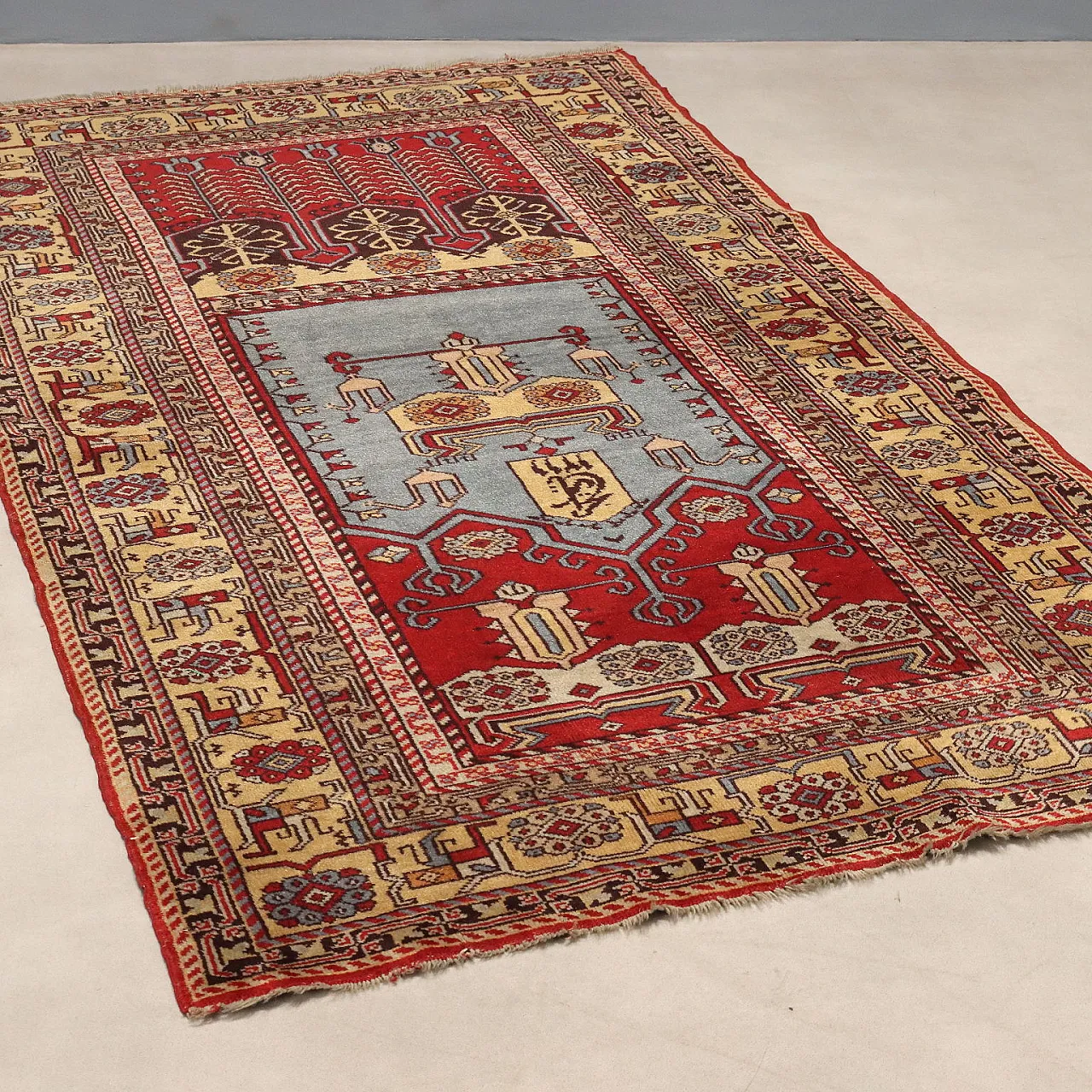 Shirwan rug in cotton and wool, 20th century 1