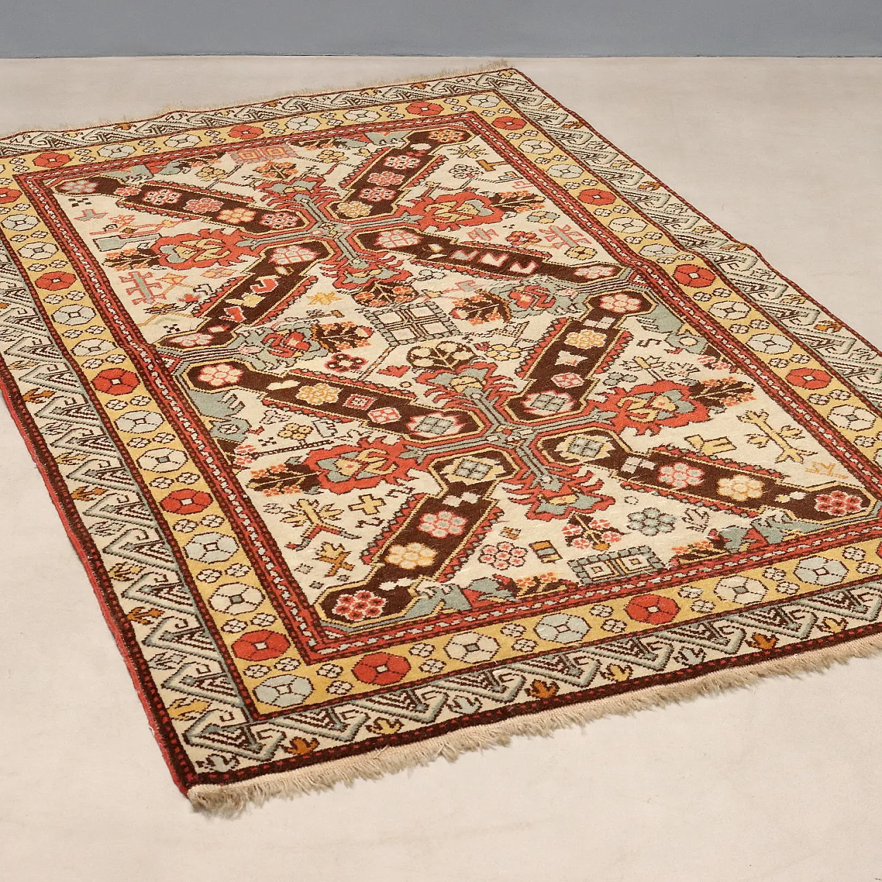 Shirvan rug in wool, 20th century 1