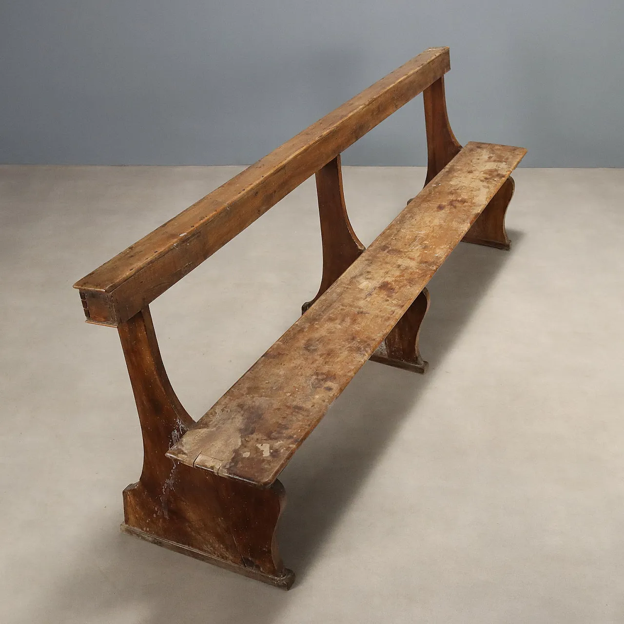 Walnut bench, early 19th century 6