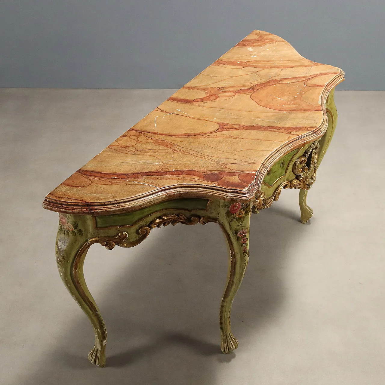 Console in Venetian Baroque style, 20th century 6
