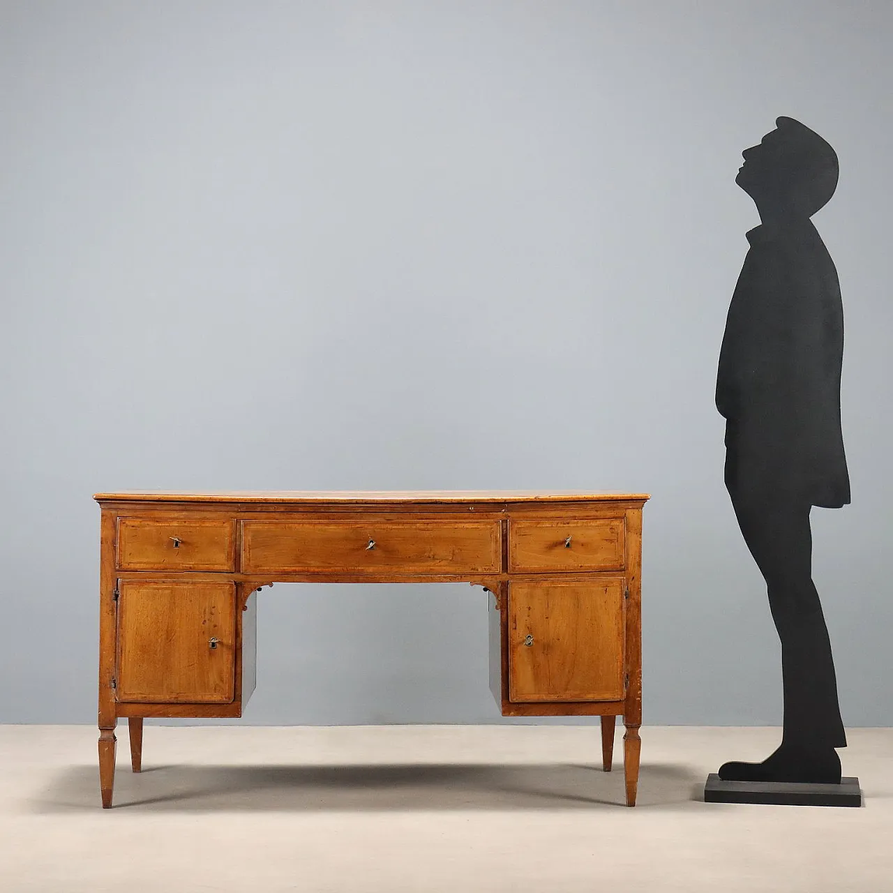 Directoire open desk in walnut, 19th century 2