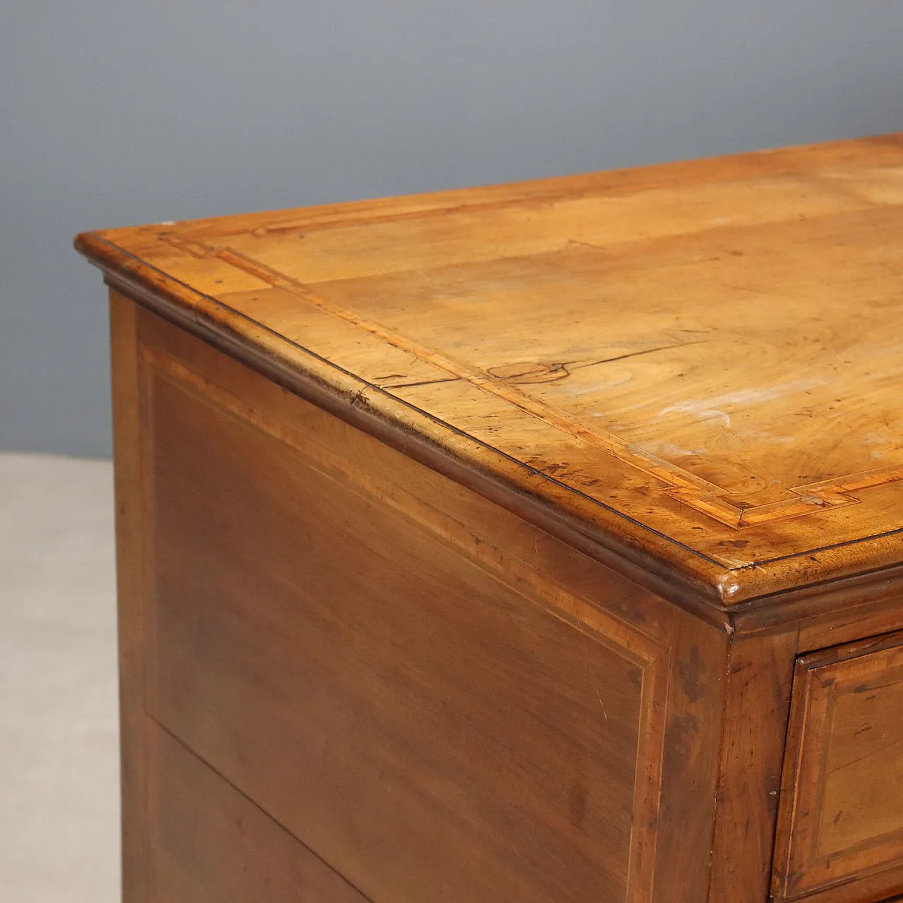 Directoire open desk in walnut, 19th century 4