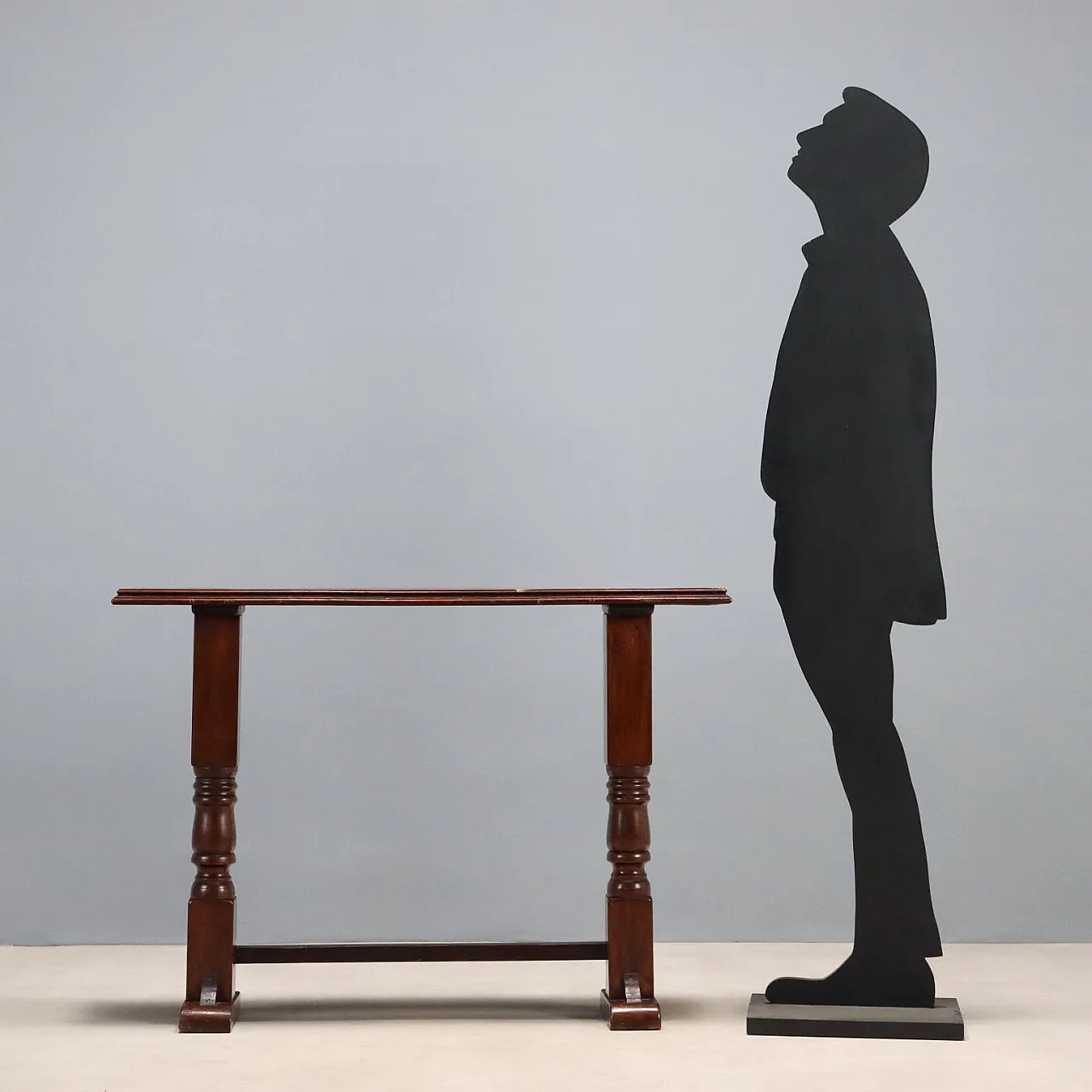 Console in walnut-stained oak, 19th century 2