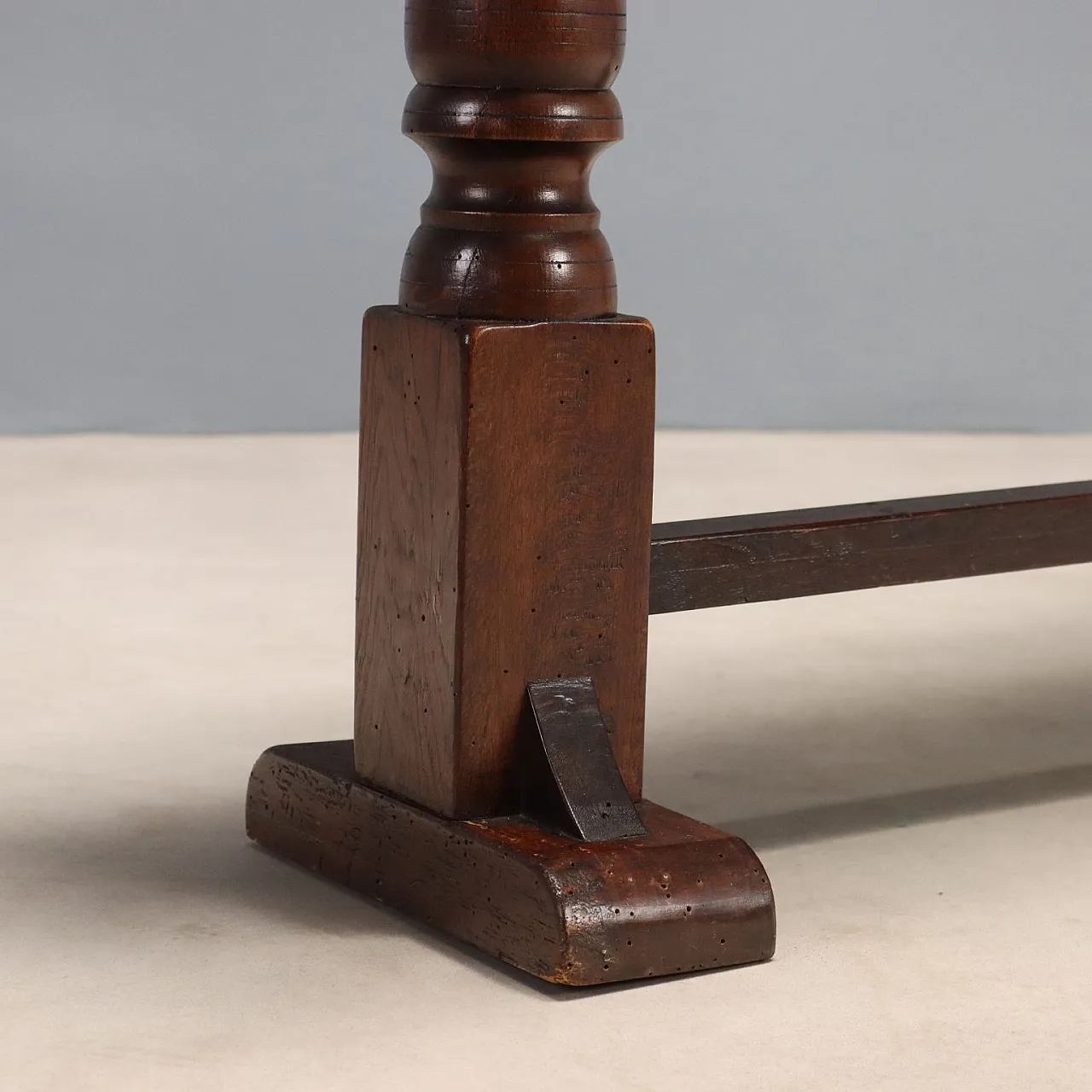 Console in walnut-stained oak, 19th century 5
