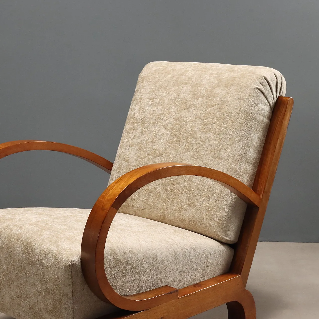Pair of Deco armchairs, early 20th century 4