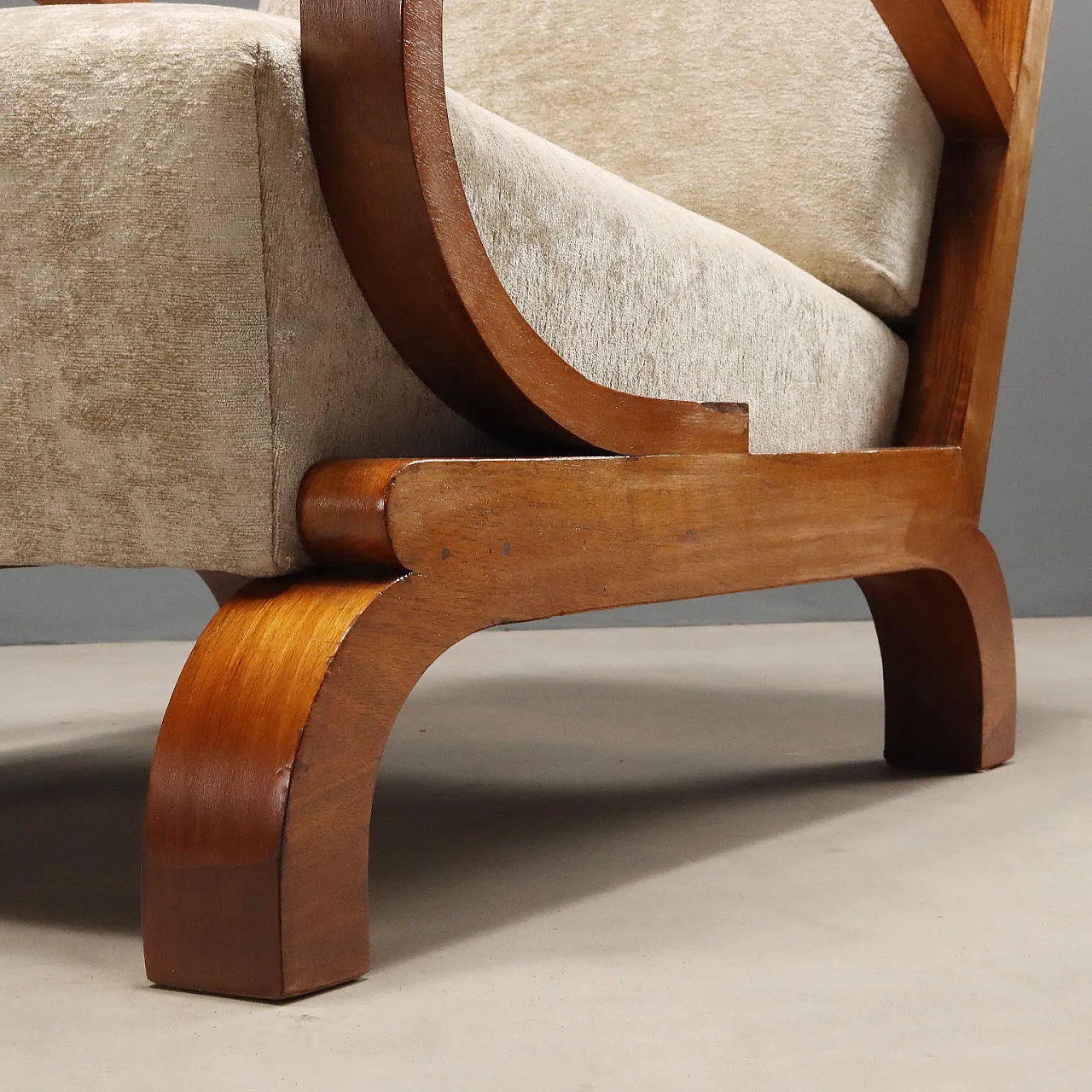Pair of Deco armchairs, early 20th century 7