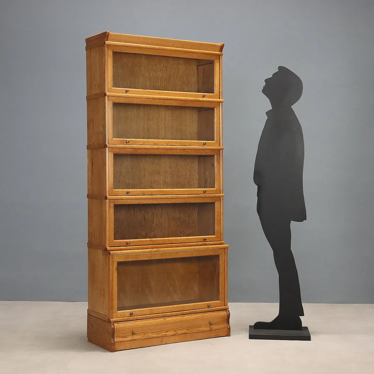 Barrister bookcase in oak, 20th century 2