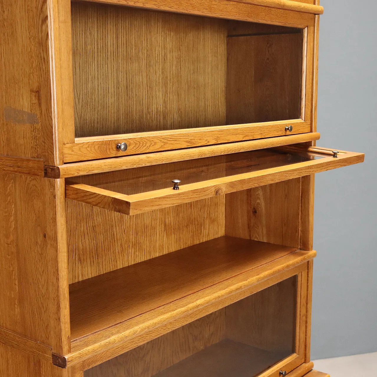 Barrister bookcase in oak, 20th century 3