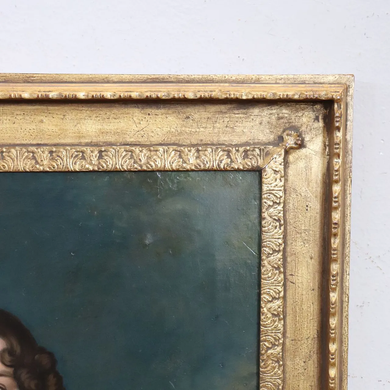 Dipinto olio su tela, ritratto di giovane donna, '800 10