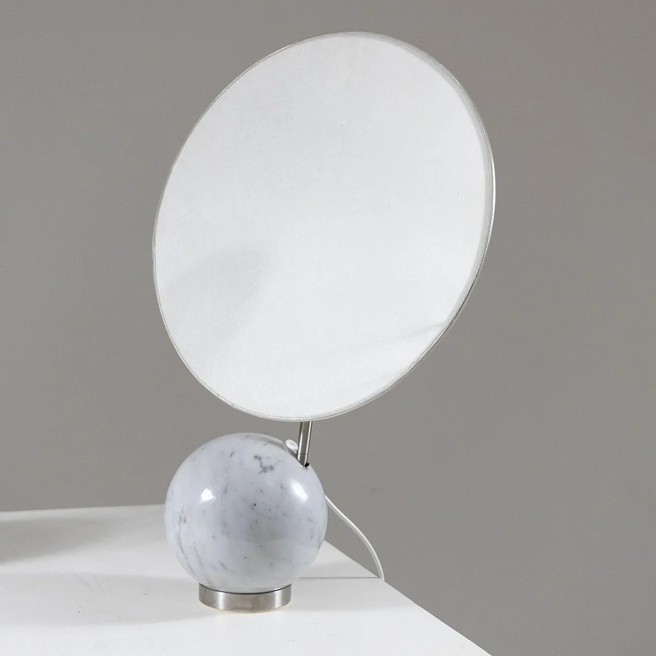 Pair of Table lamps with marble base, 1970s 6