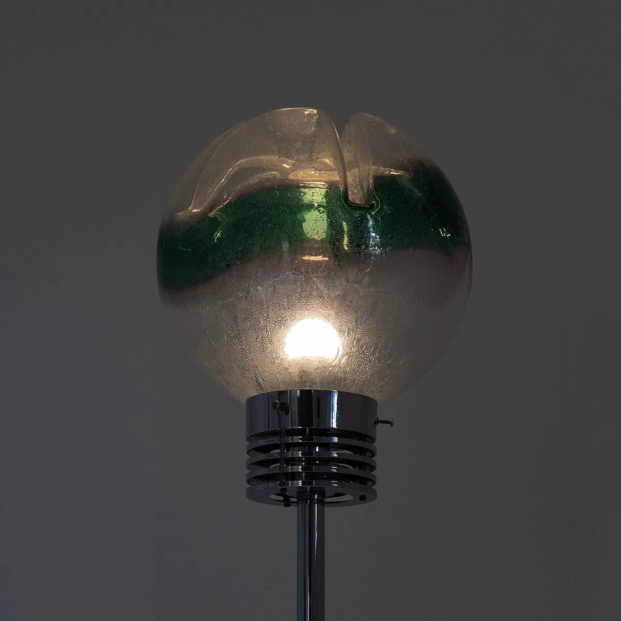 Floor lamp with marble and Murano glass base, 1950s 6