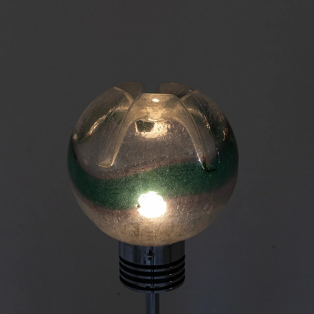 Floor lamp with marble and Murano glass base, 1950s 9