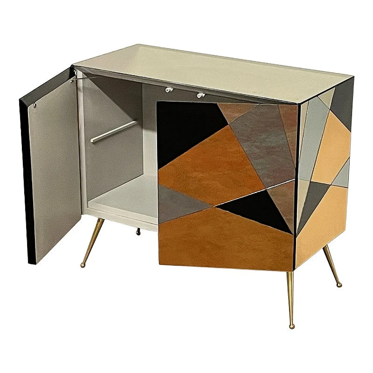 Sideboard with 2 mirrored doors 4