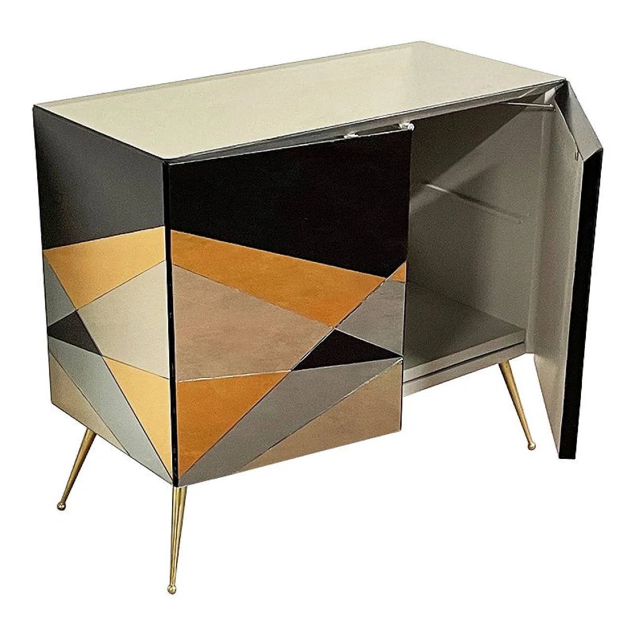 Sideboard with 2 mirrored doors 6