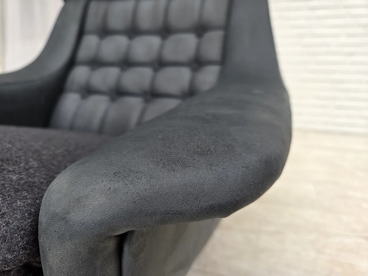 1970s, Danish design by Illum Wikkelsø, reupholstered, leather. 9