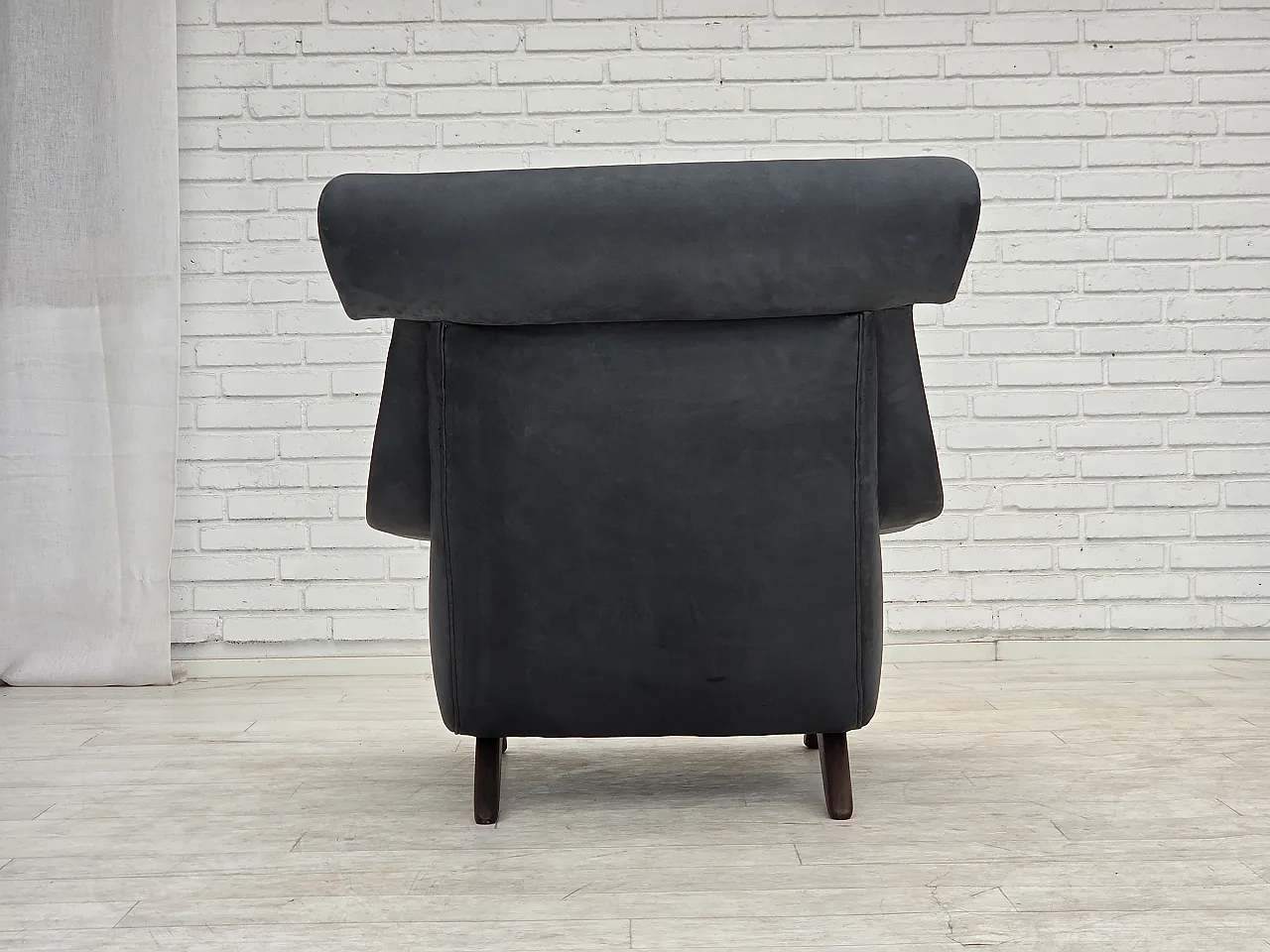 1970s, Danish design by Illum Wikkelsø, reupholstered, leather. 13