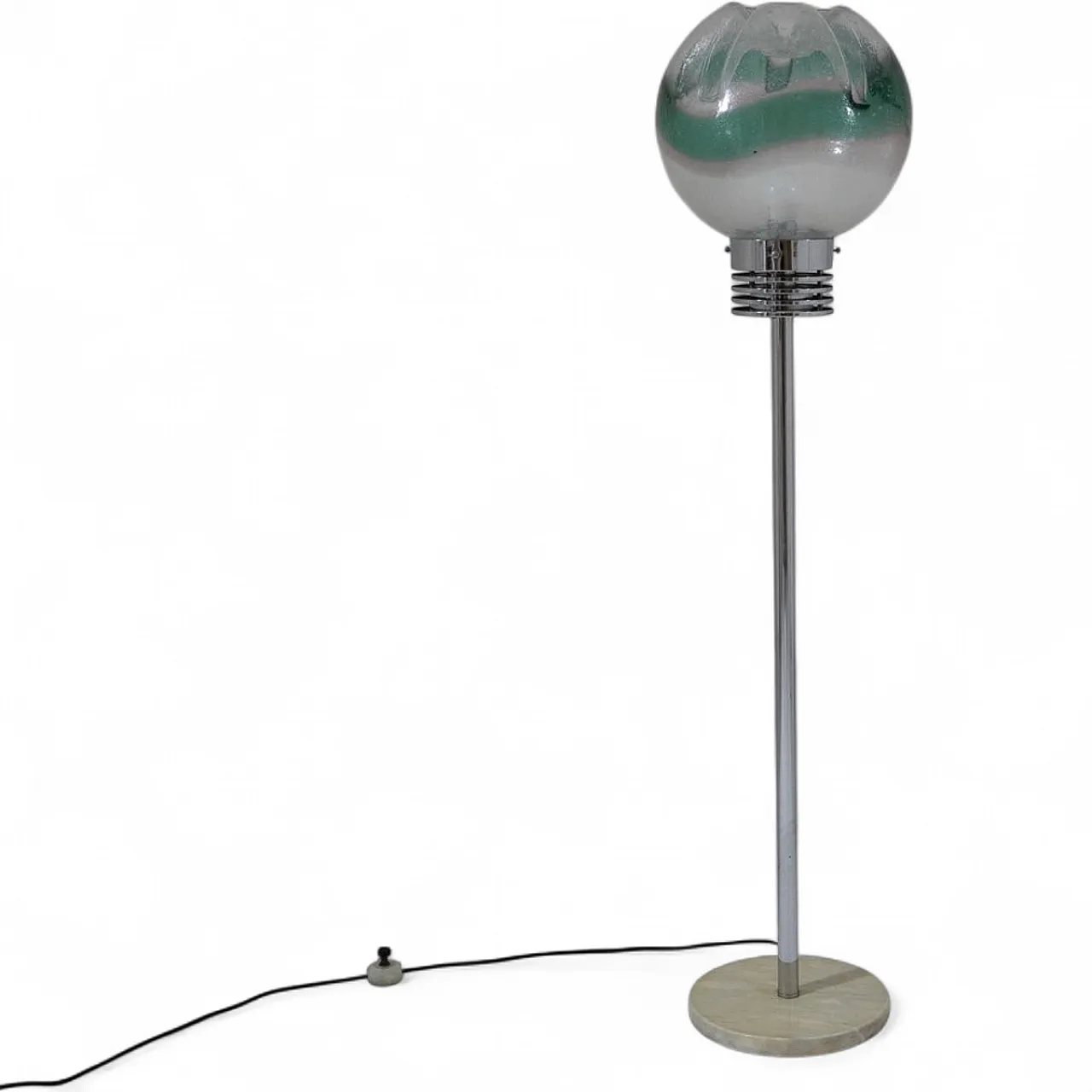 Floor lamp with marble and Murano glass base, 1950s 14