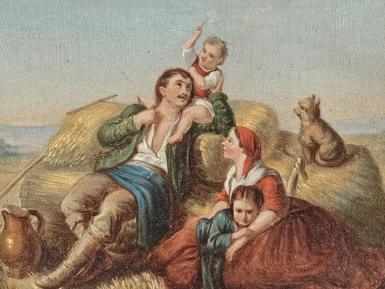 Oil painting on canvas, second half of  19th century 1