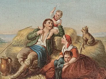 Oil painting on canvas, second half of  19th century