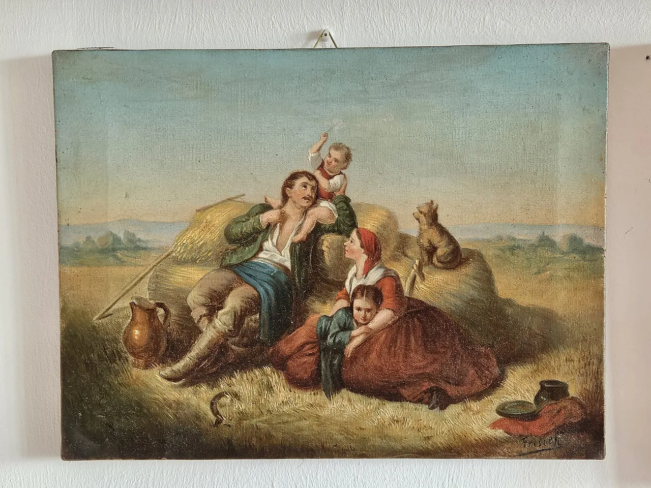 Oil painting on canvas, second half of  19th century 4