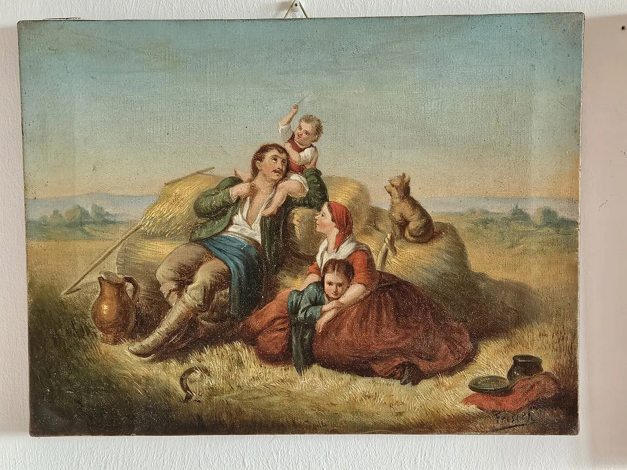Oil painting on canvas, second half of  19th century 5