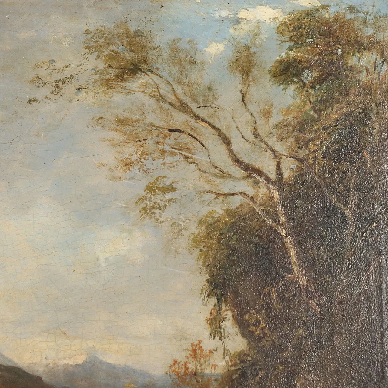 Landscape with River, oil on canvas, 19th century 5