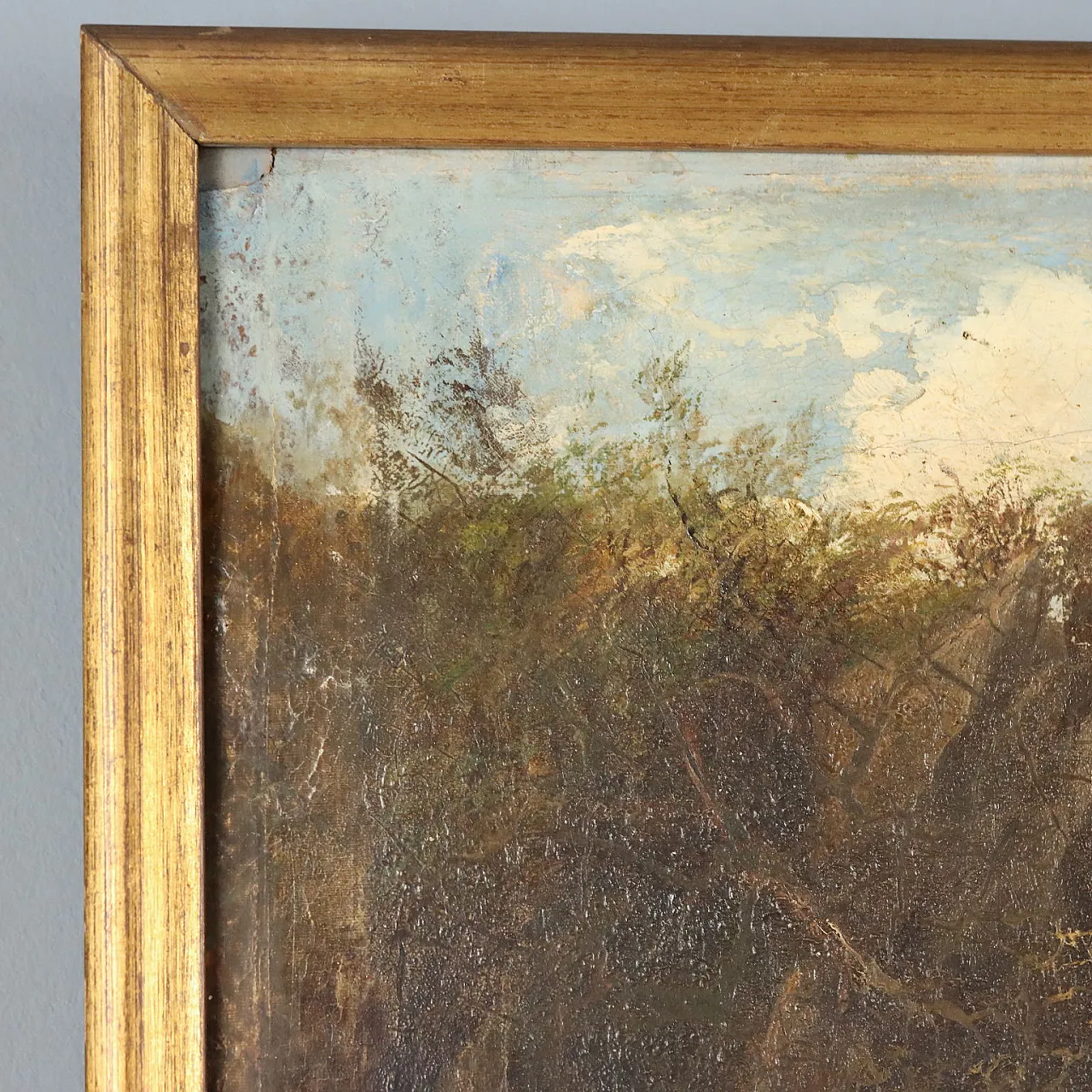 Landscape with River, oil on canvas, 19th century 9