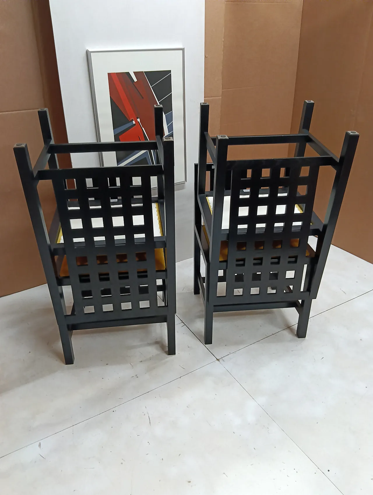 ALIVAR MVSEVM Set di 4 sedie 844 in velluto Senape 168