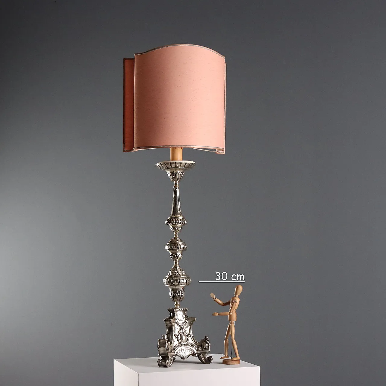 Baroque style torch holder, 20th century 2