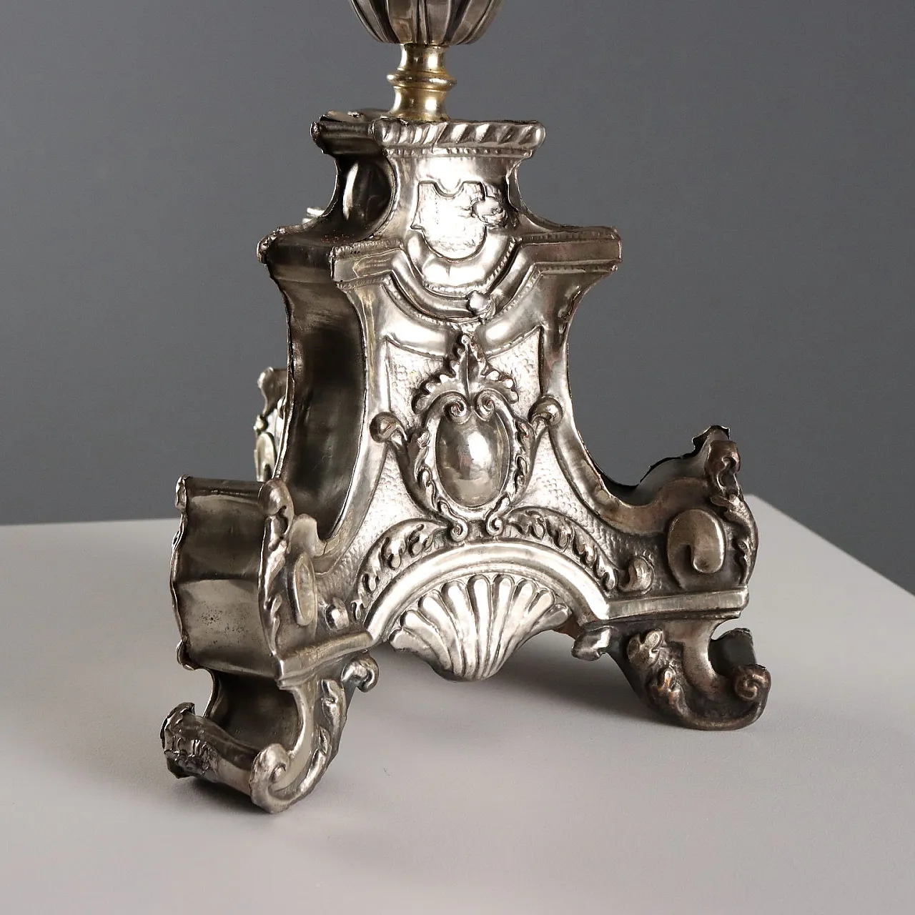 Baroque style torch holder, 20th century 7
