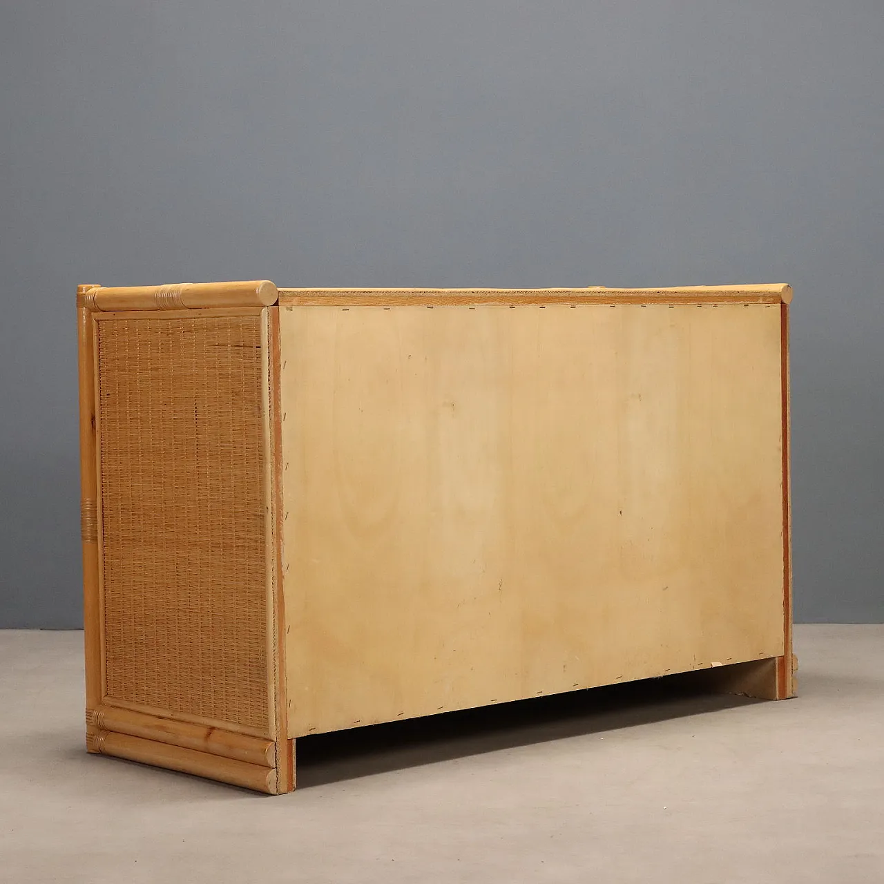 Wicker dresser, 1980s 7