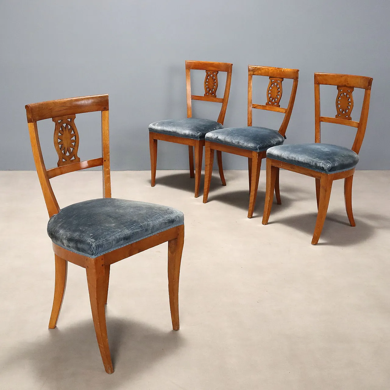 4 Empire chairs, 19th century 1