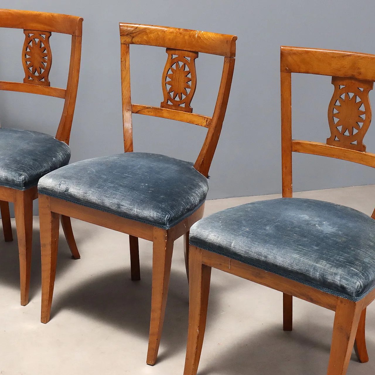 4 Empire chairs, 19th century 3