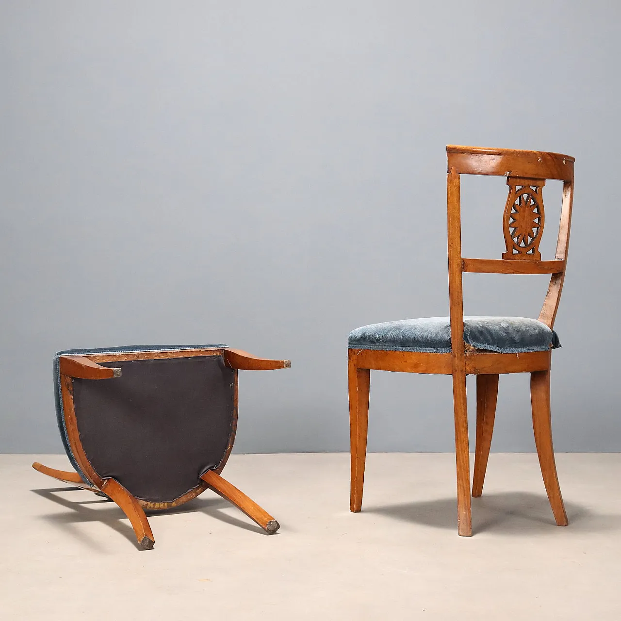4 Empire chairs, 19th century 8