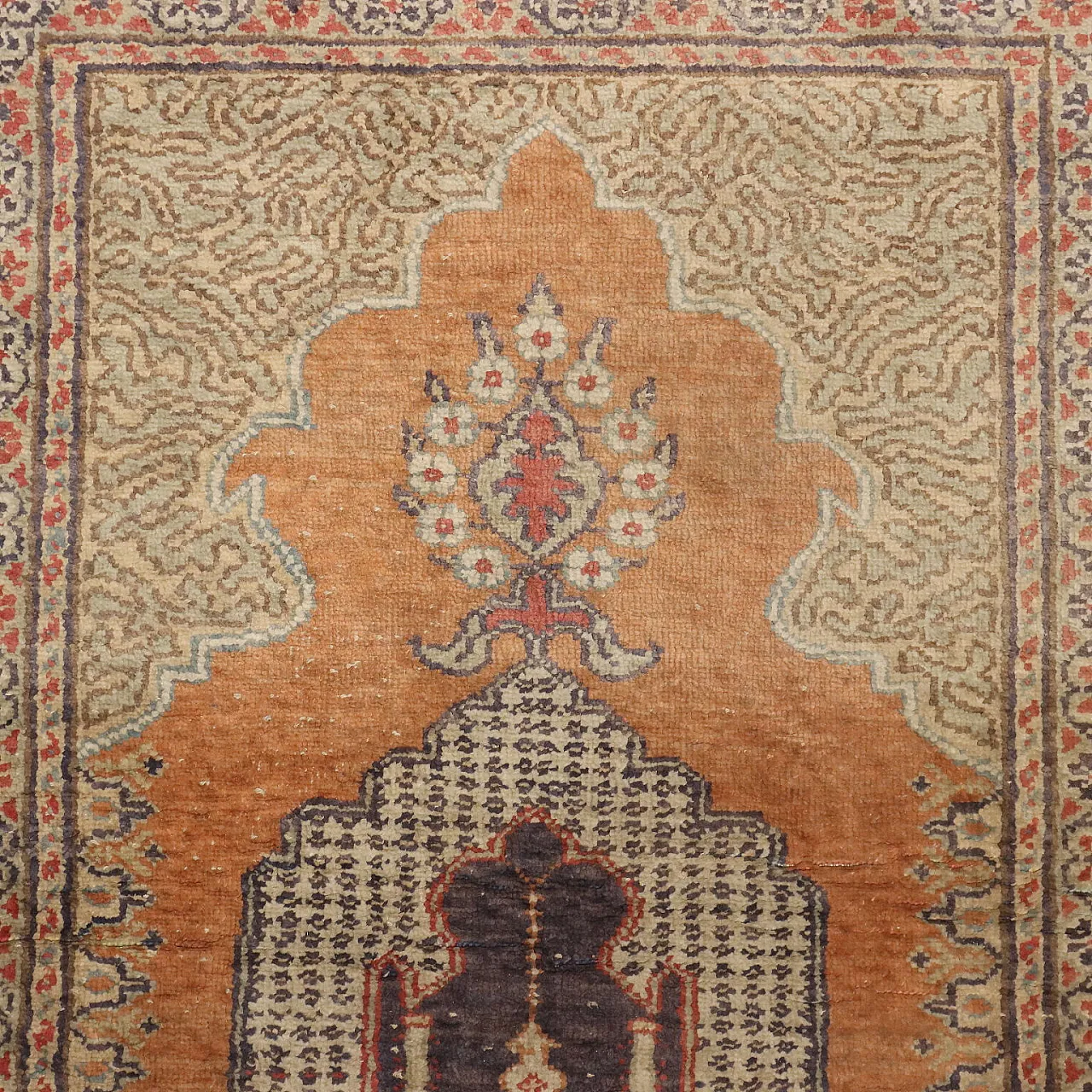 Kayseri rug in cotton and wool, 20th century 5