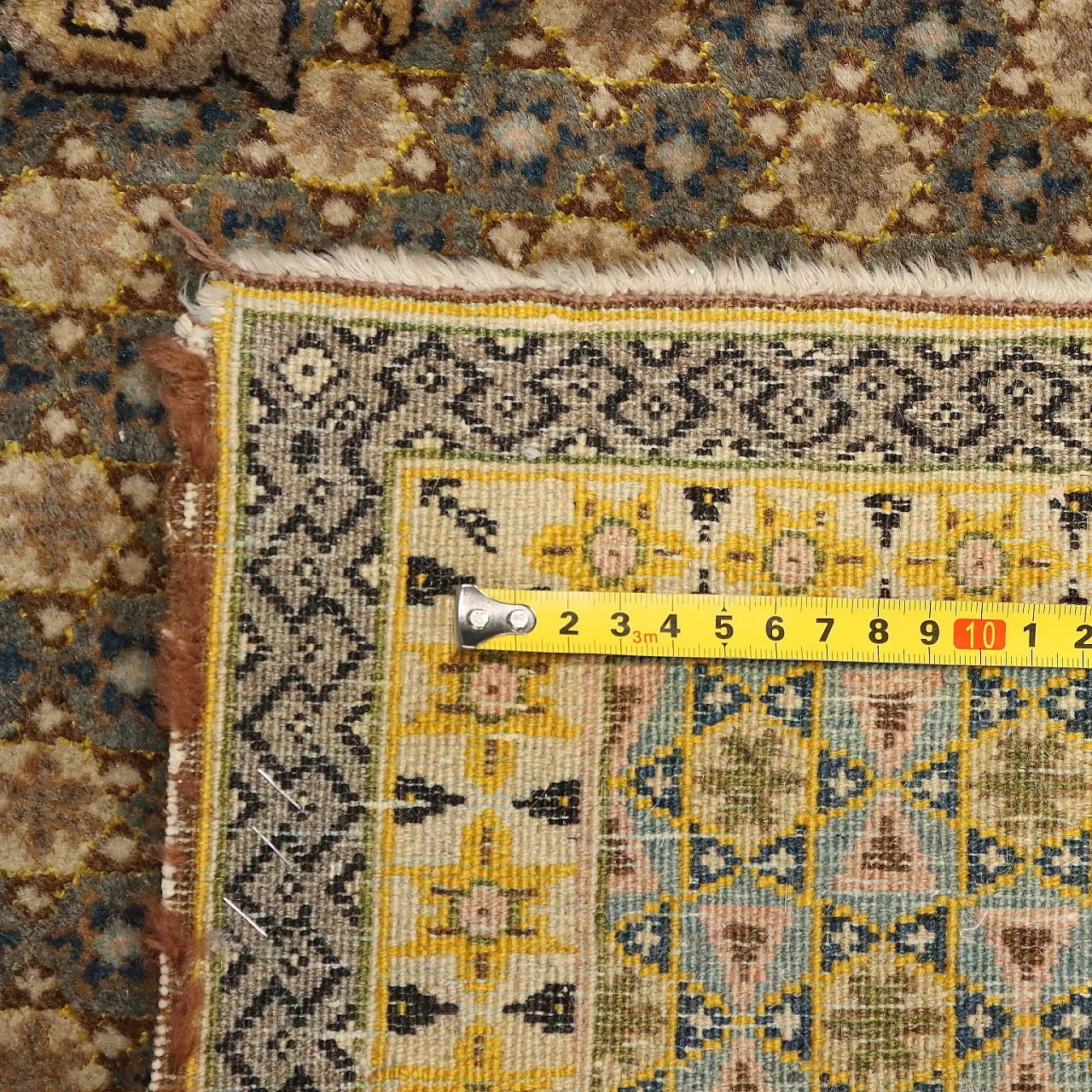 Kum rug in cotton and wool, 20th century 7