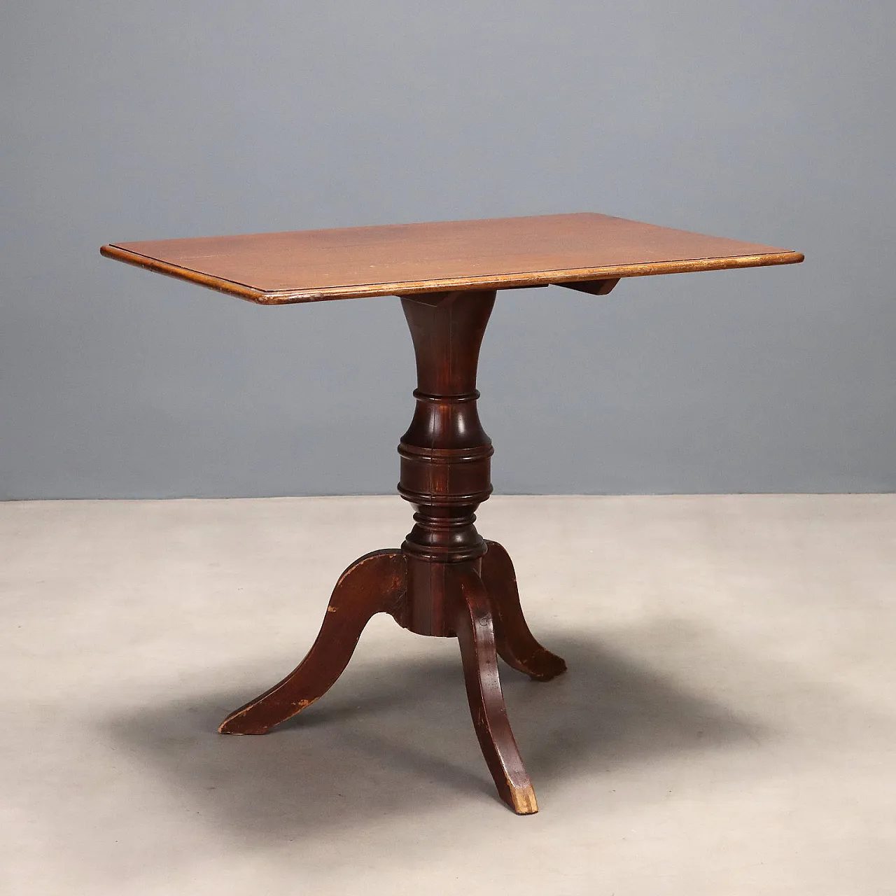 English sail coffee table in mahogany, 19th century 1