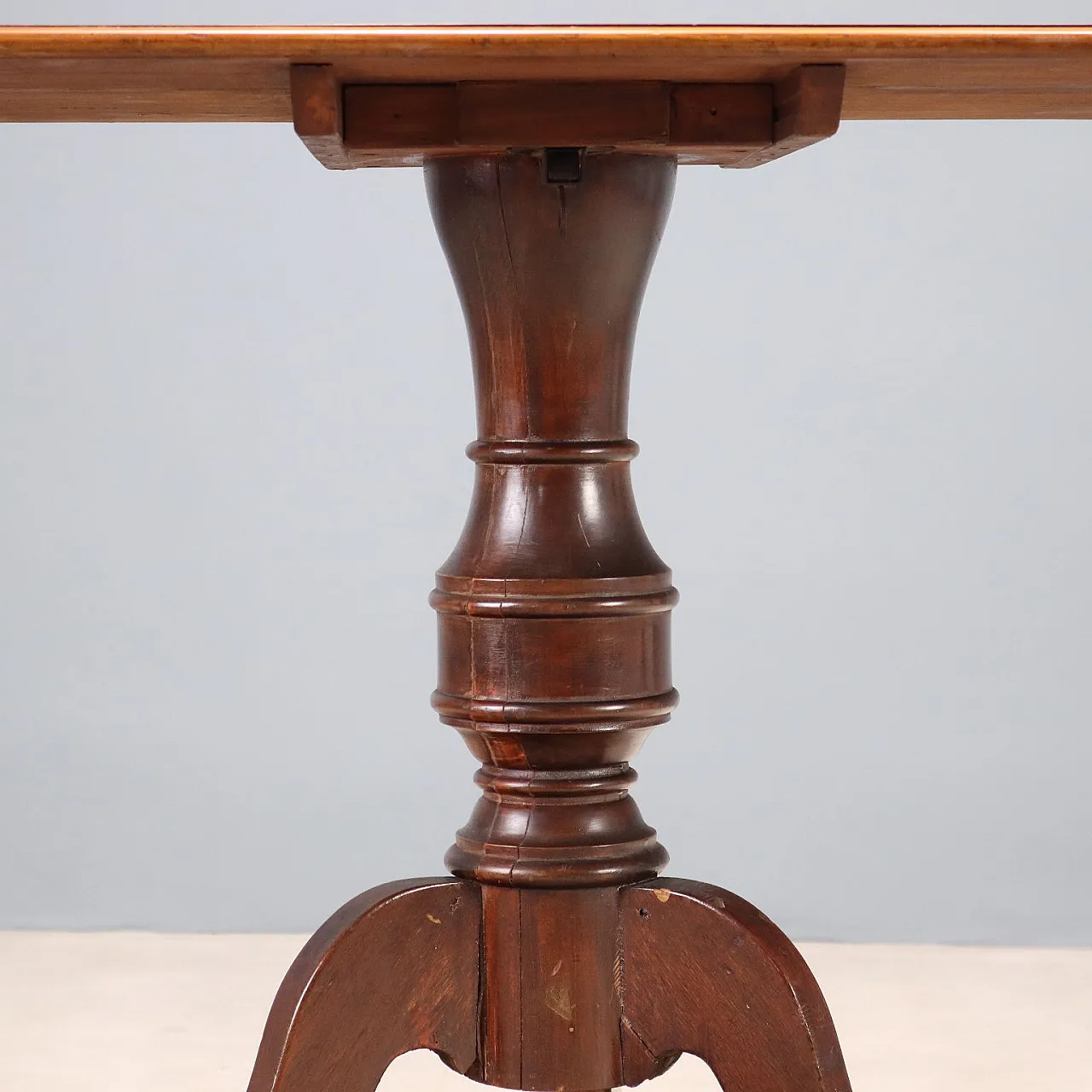 English sail coffee table in mahogany, 19th century 6