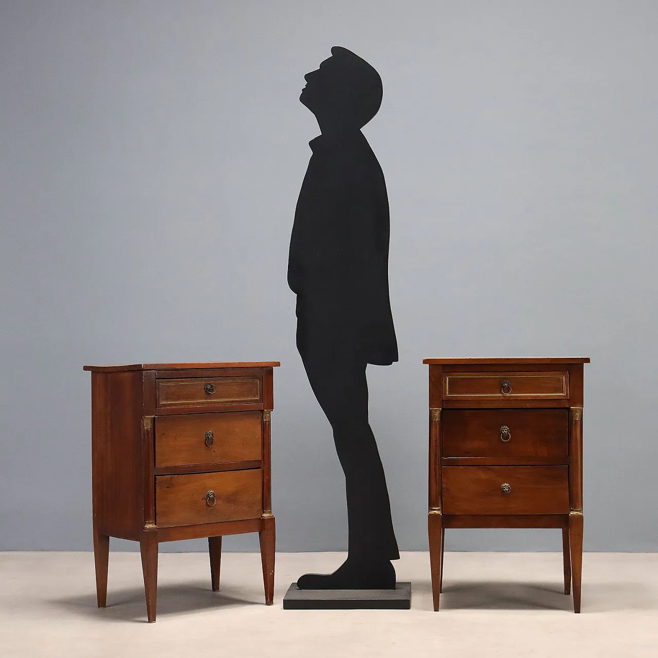 Pair of Empire bedside tables, 19th century 2