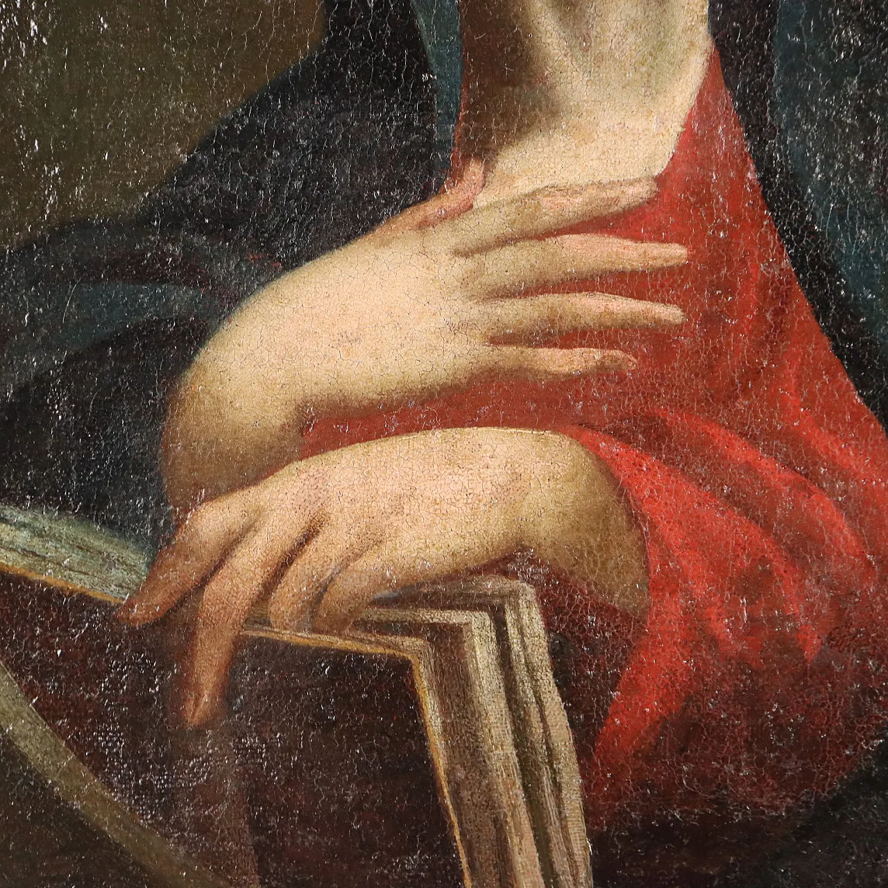 Face of the Madonna, oil on canvas, 17th century 5