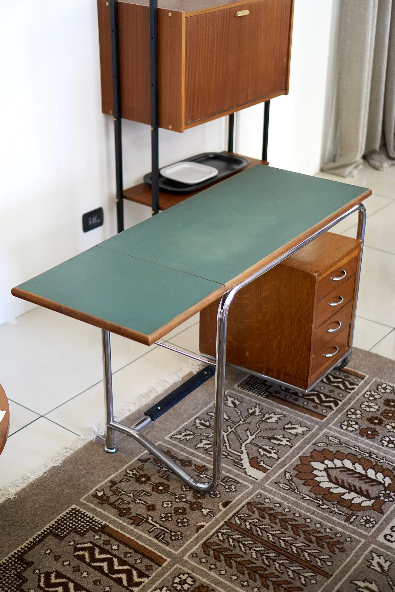 Bauhaus rationalist desk Ottolini Arredamenti Metallici '40s-'50s 2
