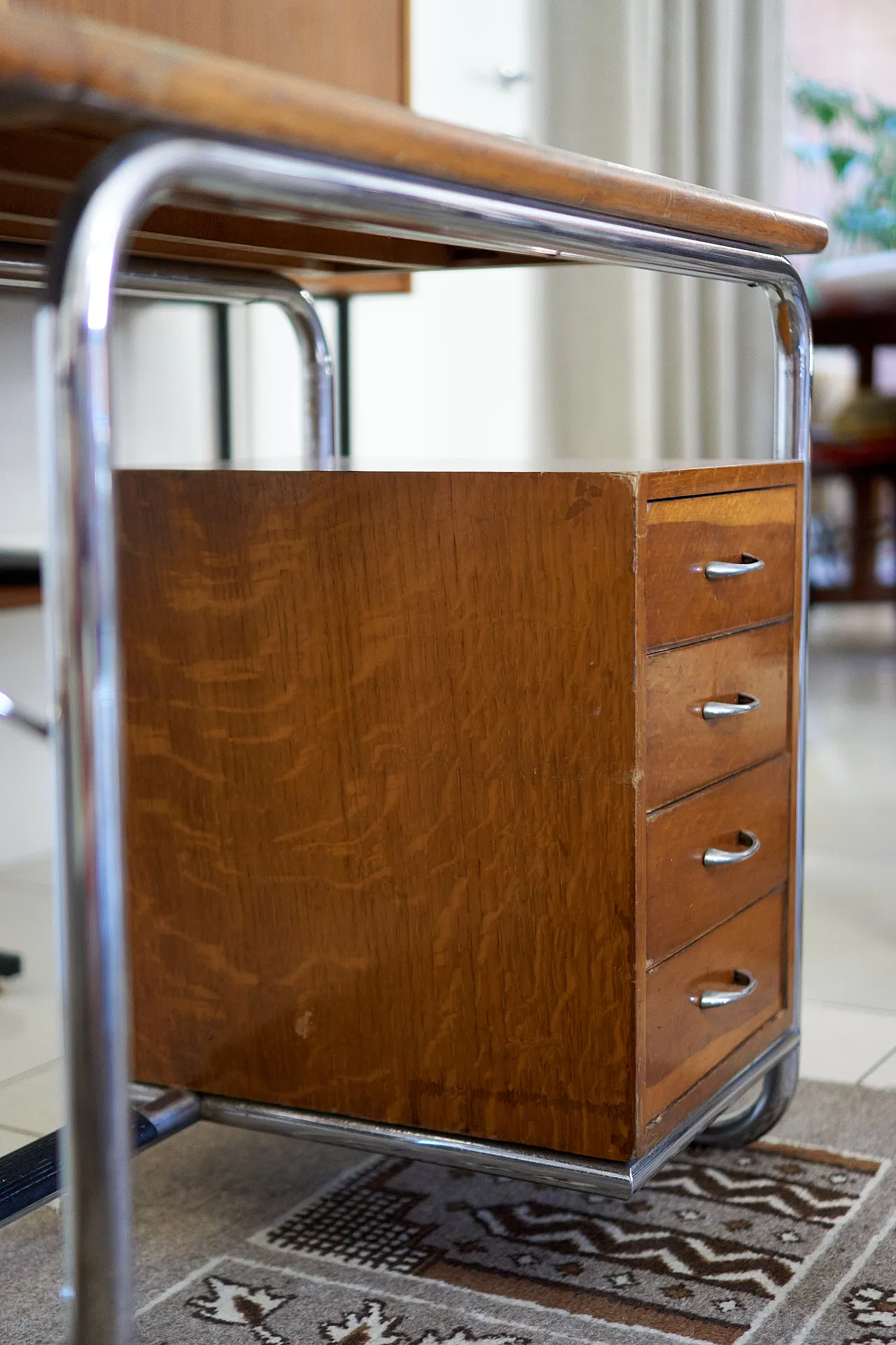 Bauhaus rationalist desk Ottolini Arredamenti Metallici '40s-'50s 3