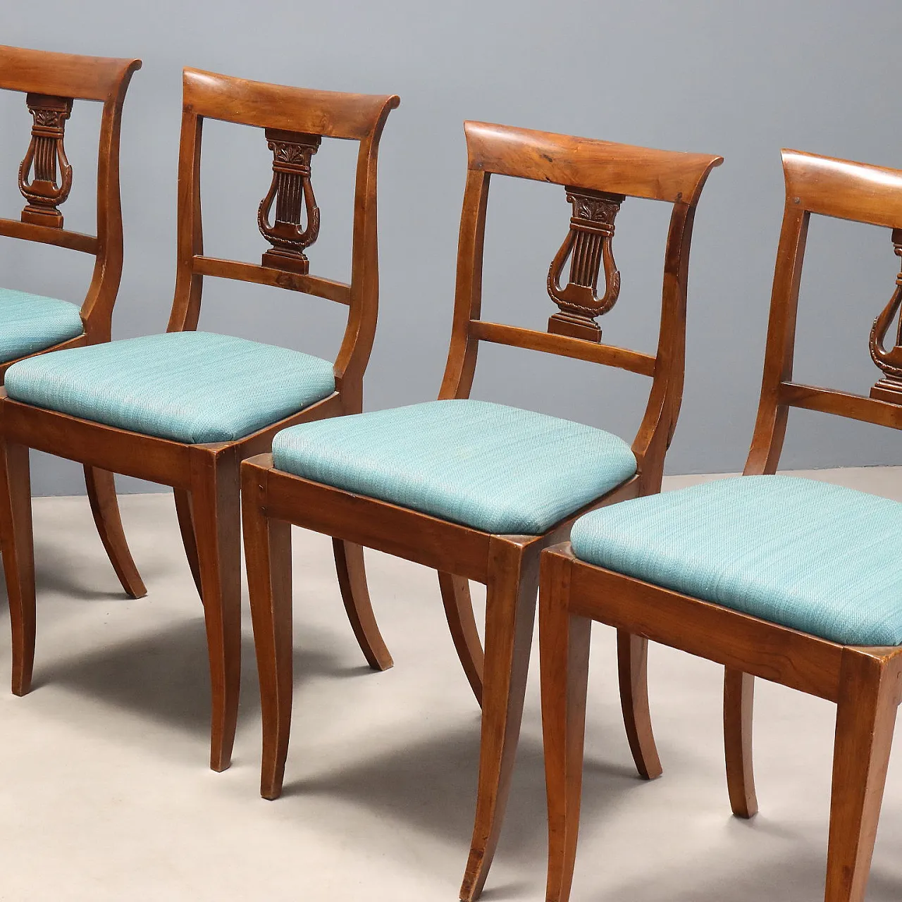 6 Empire chairs, 19th century 3