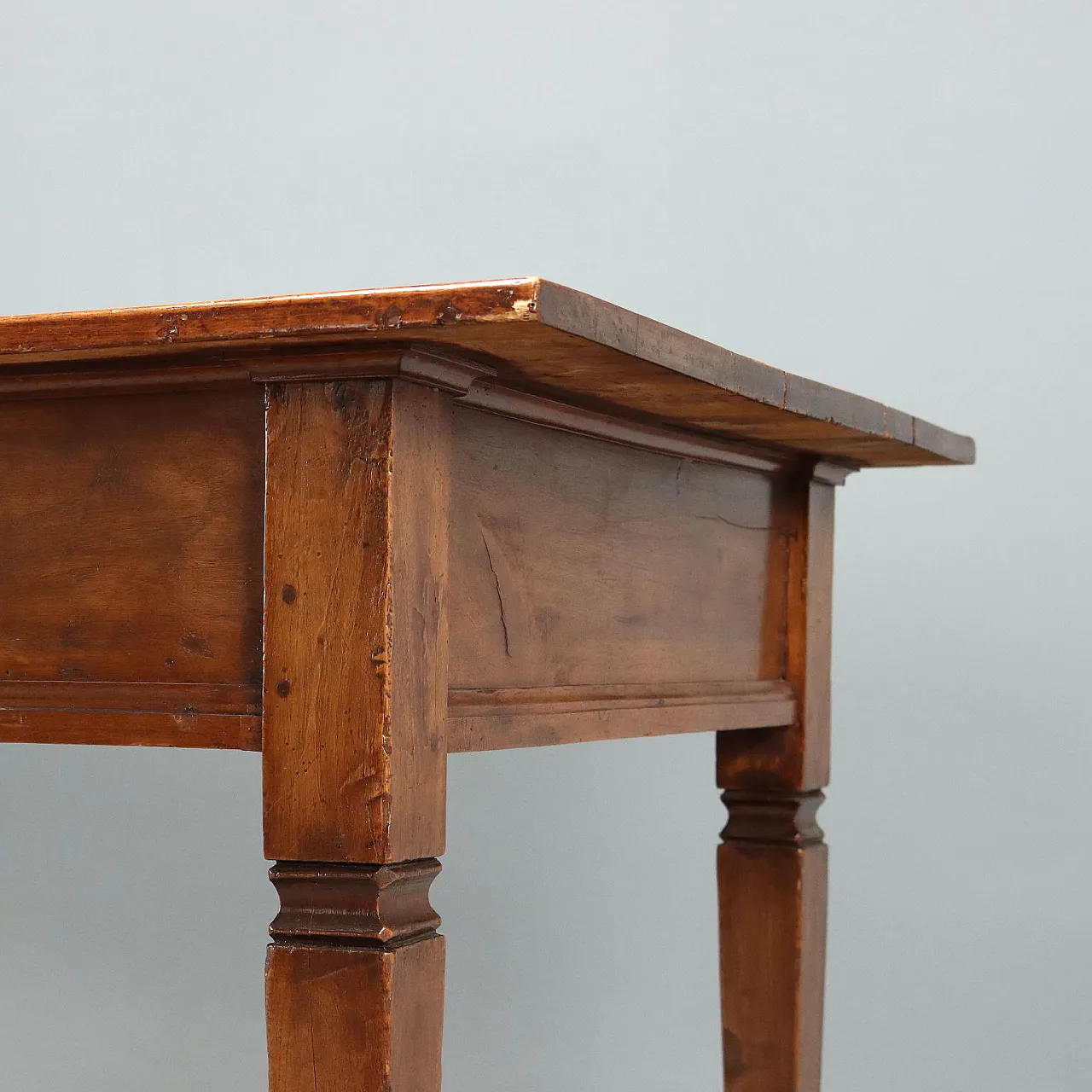 Directory table in walnut, 19th century 4
