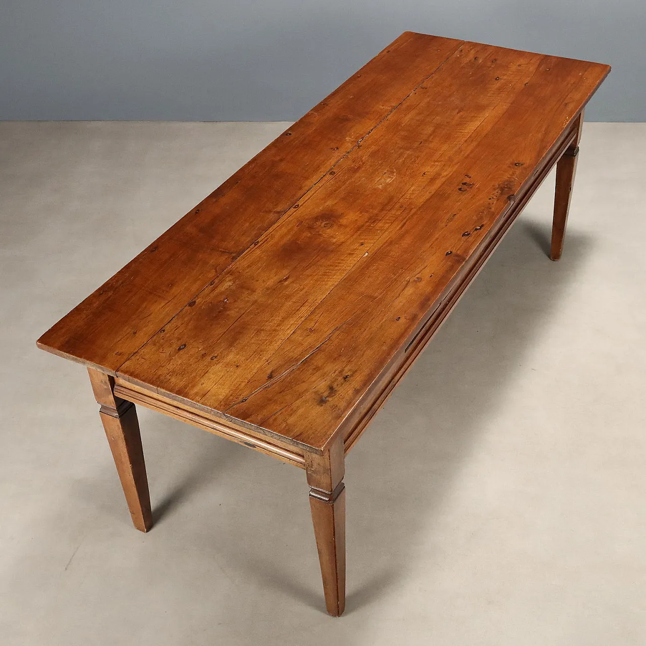 Directory table in walnut, 19th century 7